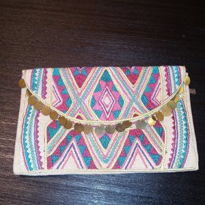 Printed Clutch Purse